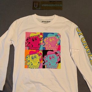 NWOT long sleeve spongebob t-shirt